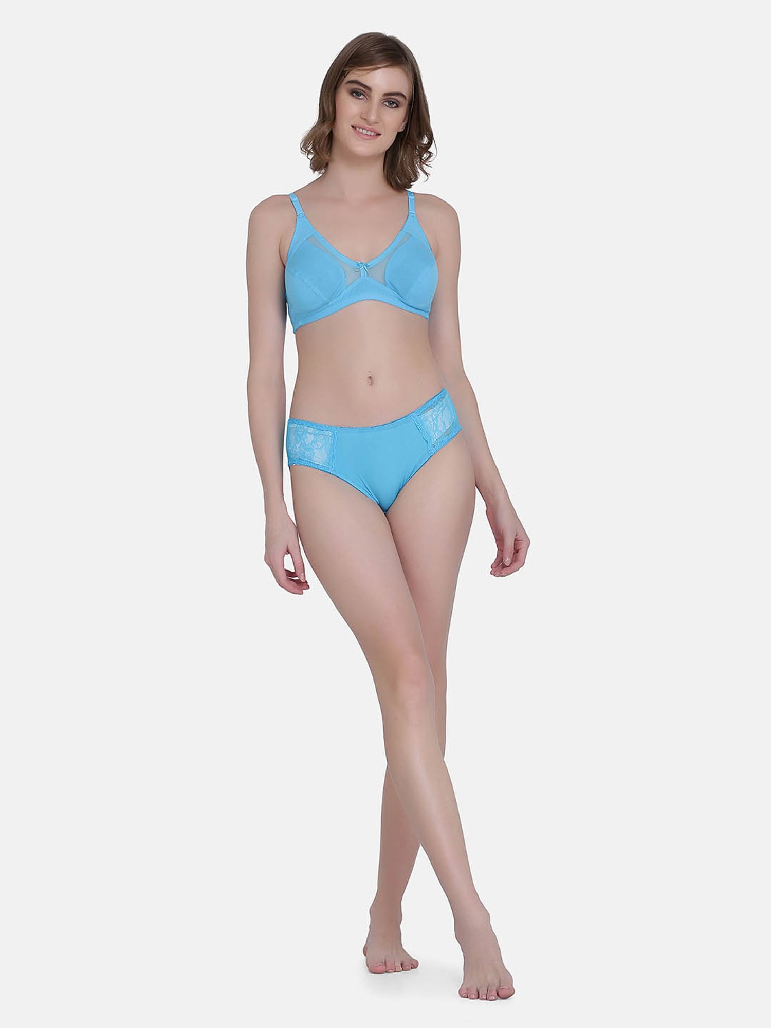 Da Intimo Blue Non Wired Non Padded Minimizer Bra