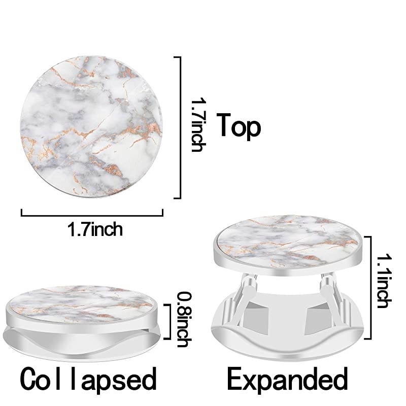 Mounts and Stands Expanding Stand Grip Mount Socket for Smartphones iPhone and Tablets Grey Platinum