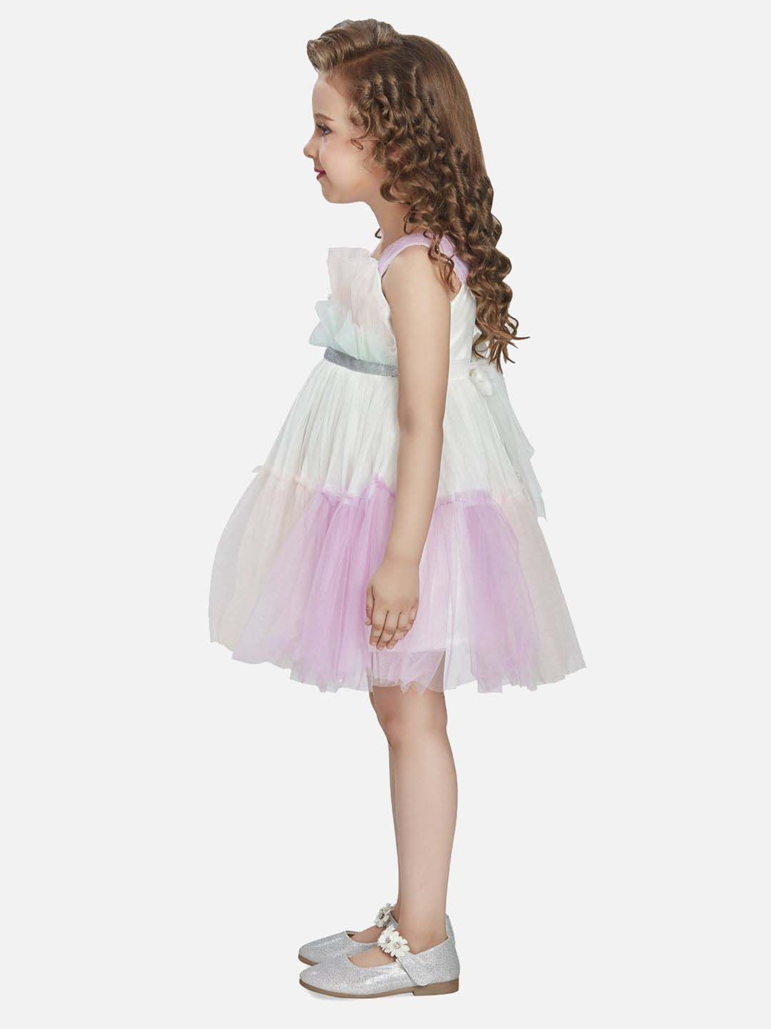 Peppermint Girls Multicolor Solid Dress