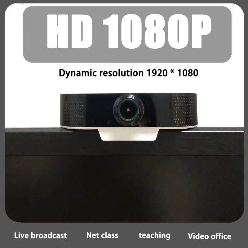 USB Webcam 1080P HD Computer Camera Easy Installation for Live Webcast Teaching Video Meeting GK99