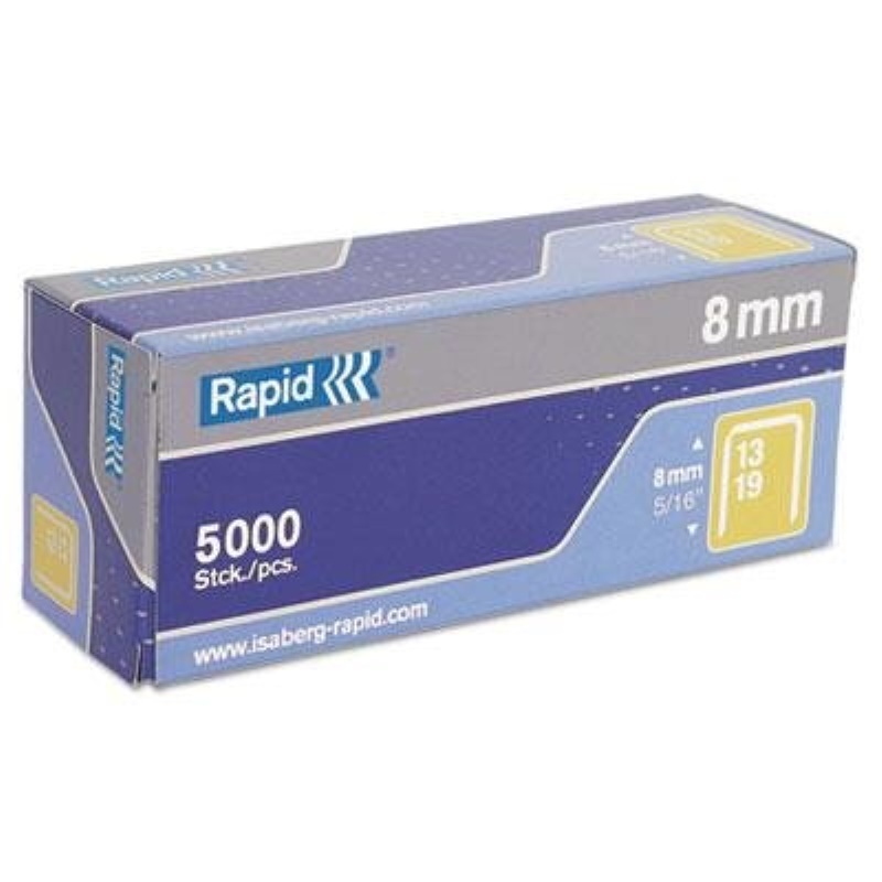 Rapid Fine Wire Staples, 5/16" Leg, 5,000/Box