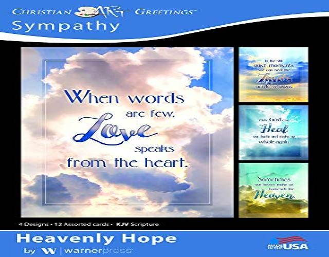 Heavenly Hope - Sympathy Greeting Cards - KJV Scripture - (Box of 12)