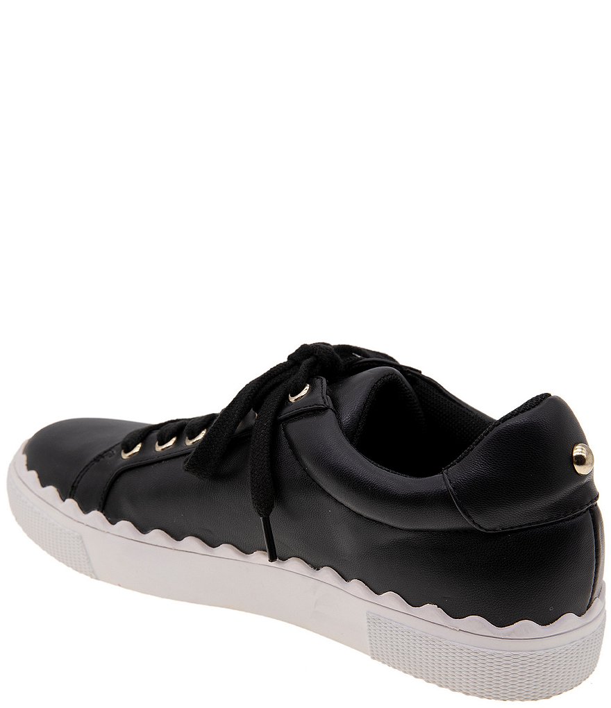 BCBGeneration Lanie Scalloped Lace-Up Sneakers