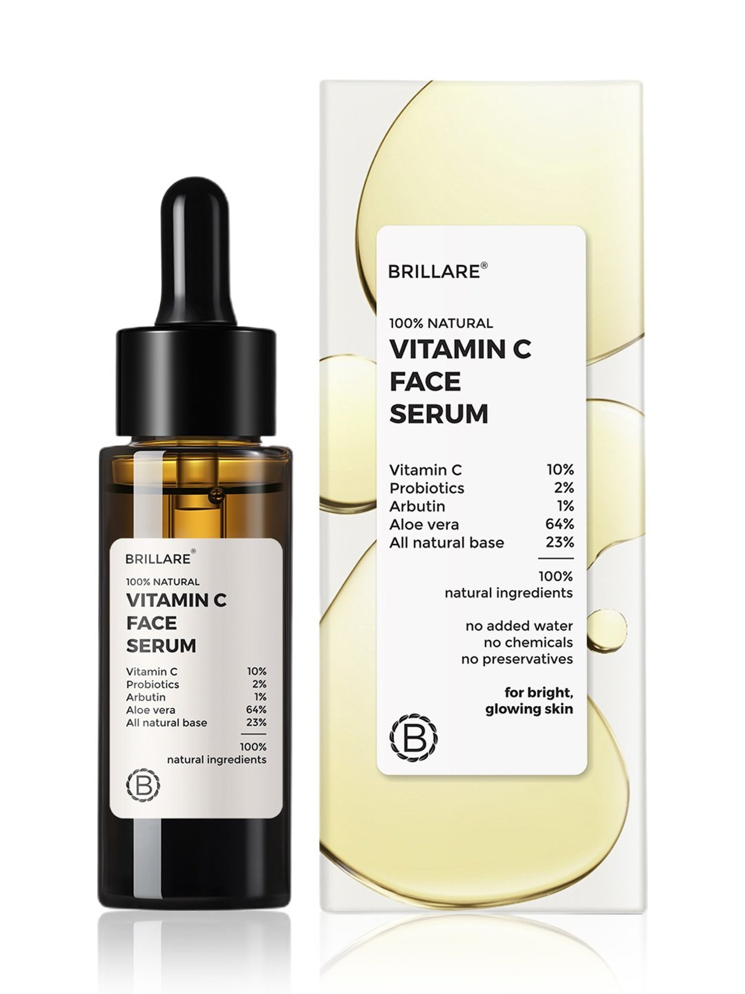 Brillare 100% Natural Vitamin C Face Serum - 30 ml