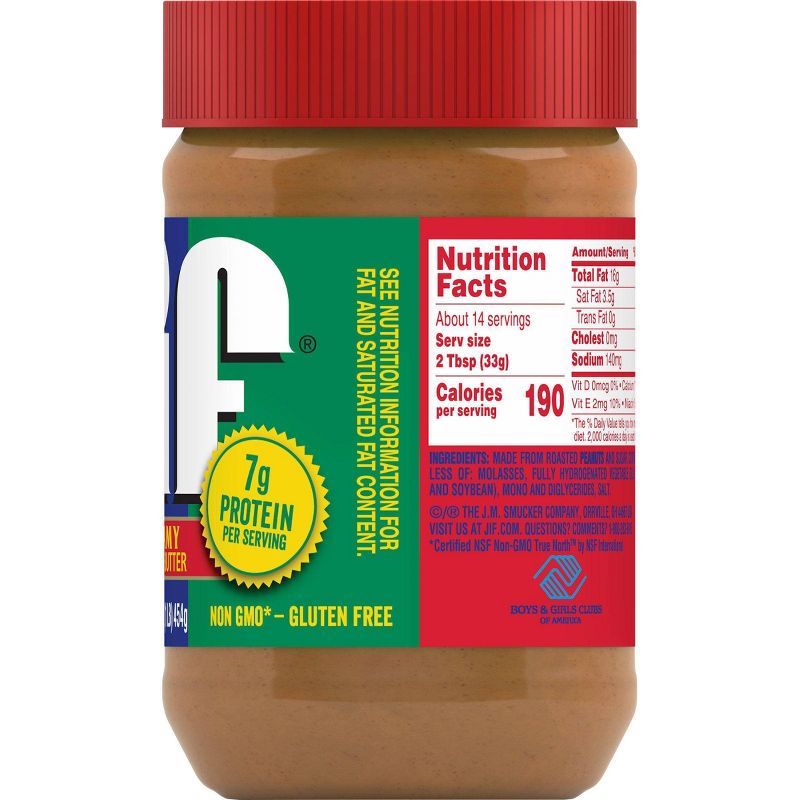 Jif Creamy Peanut Butter - 16oz
