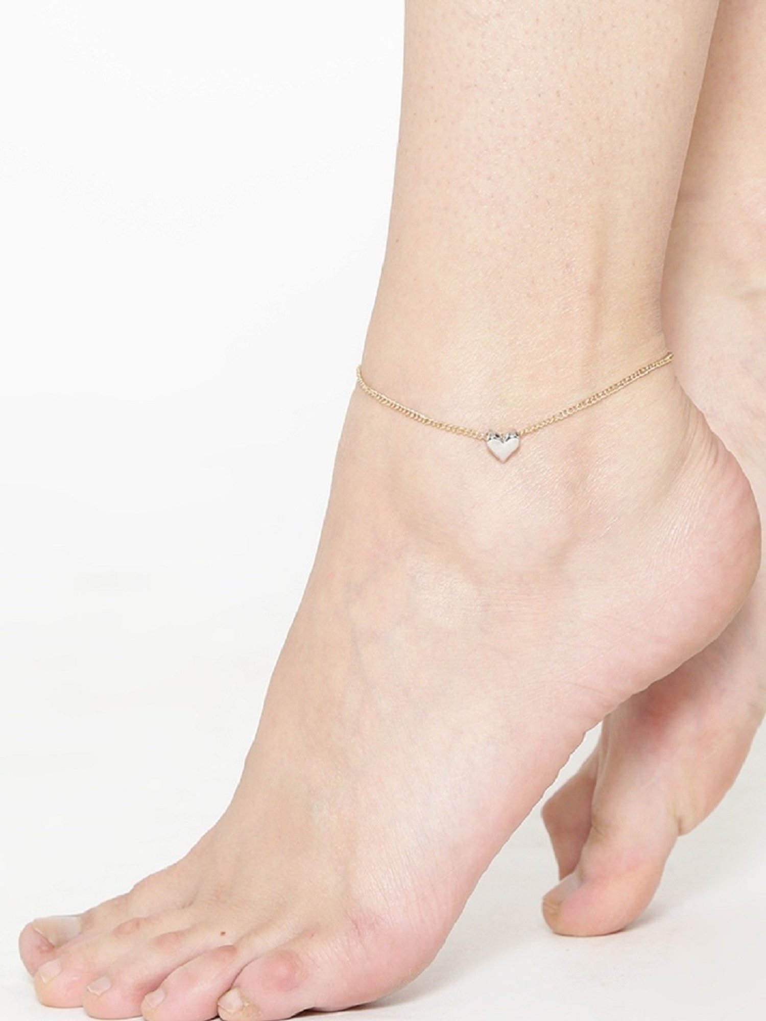 Abdesigns Gold-Plated Handpaint Wedding Doli Barat Bridal Anklets