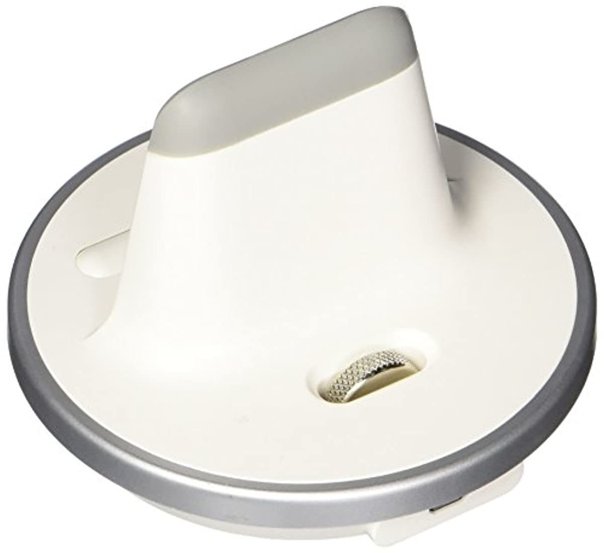 RND Dock for Samsung Galaxy Note 2, Note 4, Note 5, and Note Edge (Works with Rugged, Dual Layer, Slim Cases, and no Cases)(White with Silver Trim)