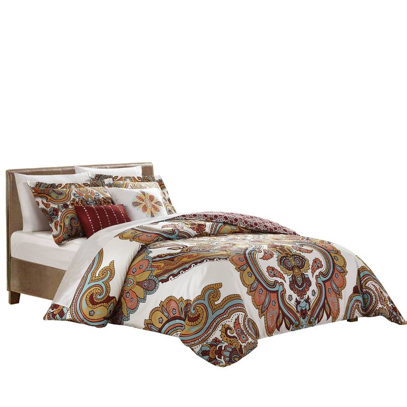 Chic Home Design Queen 5pc Rupa Comforter & Sham Set Beige