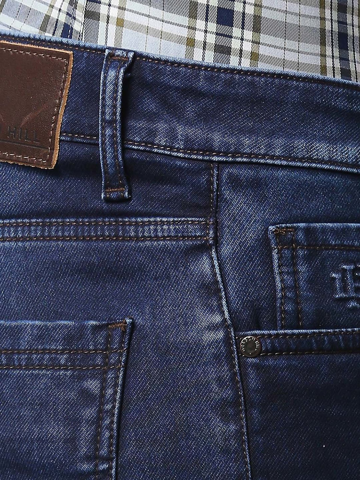 Dragon Hill Blue Slim Tapered Fit Jeans