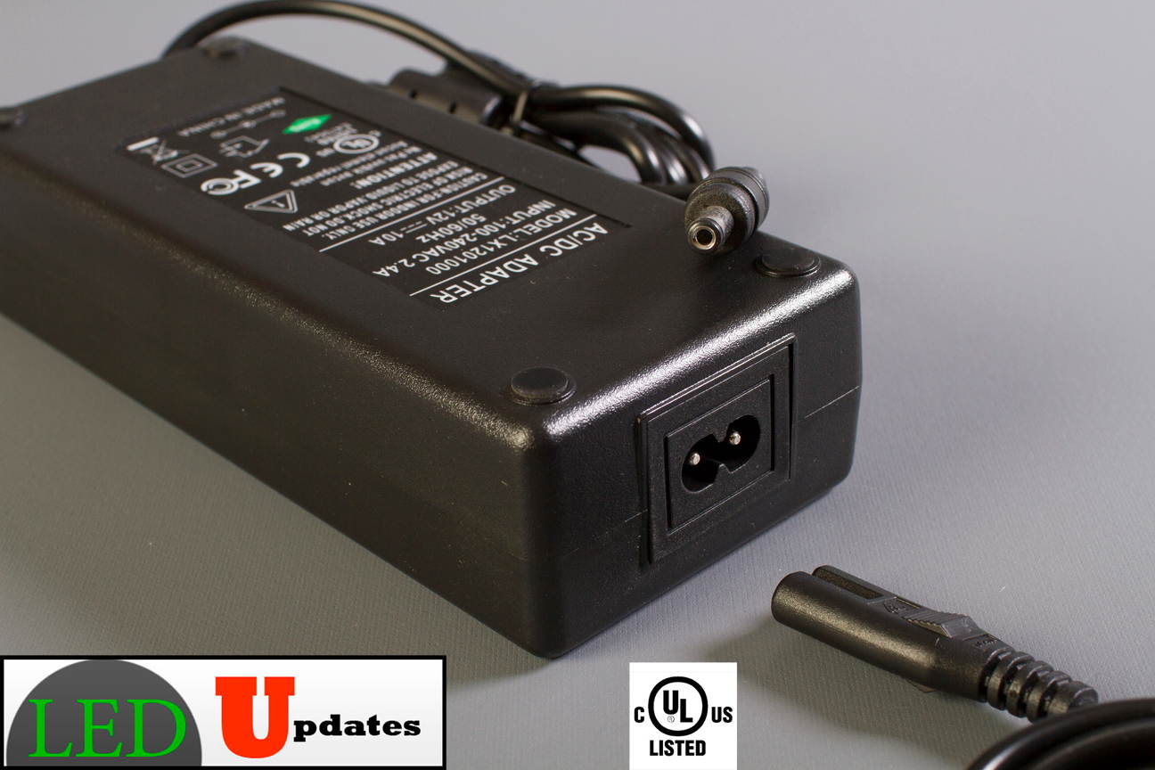 UL Listed 12v 10A 120w Power Supply AC adapter for LED Strip lights, Module,  and other electronics