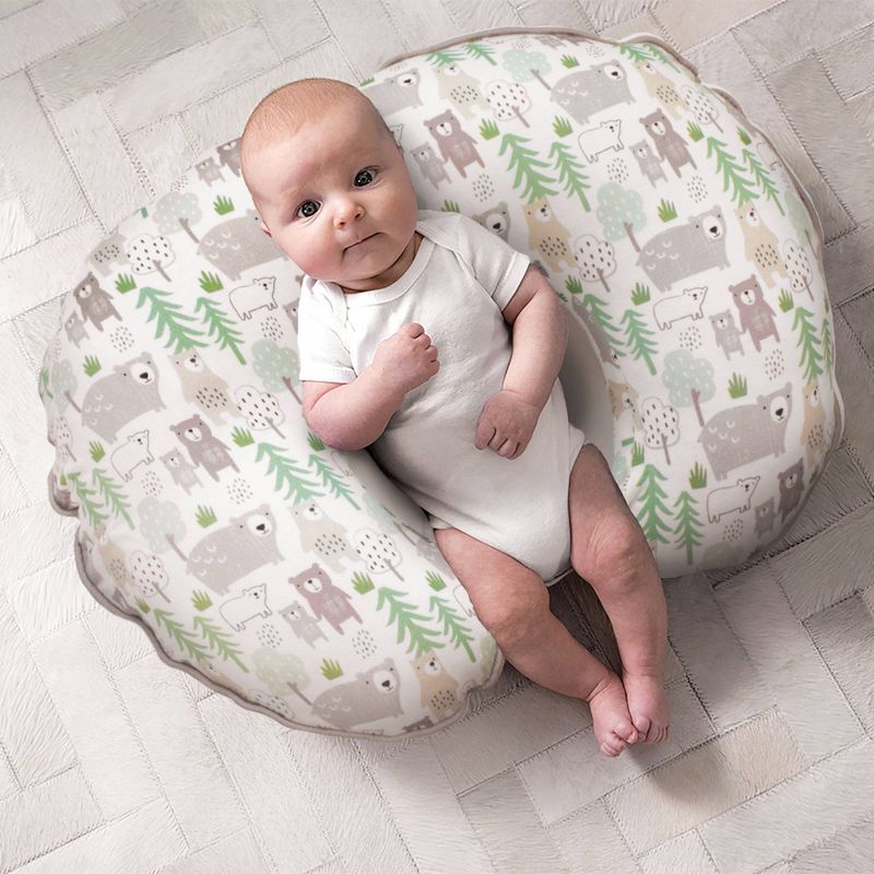 Boppy Original Nursing Pillow Cover - Gray Gold Giraffes