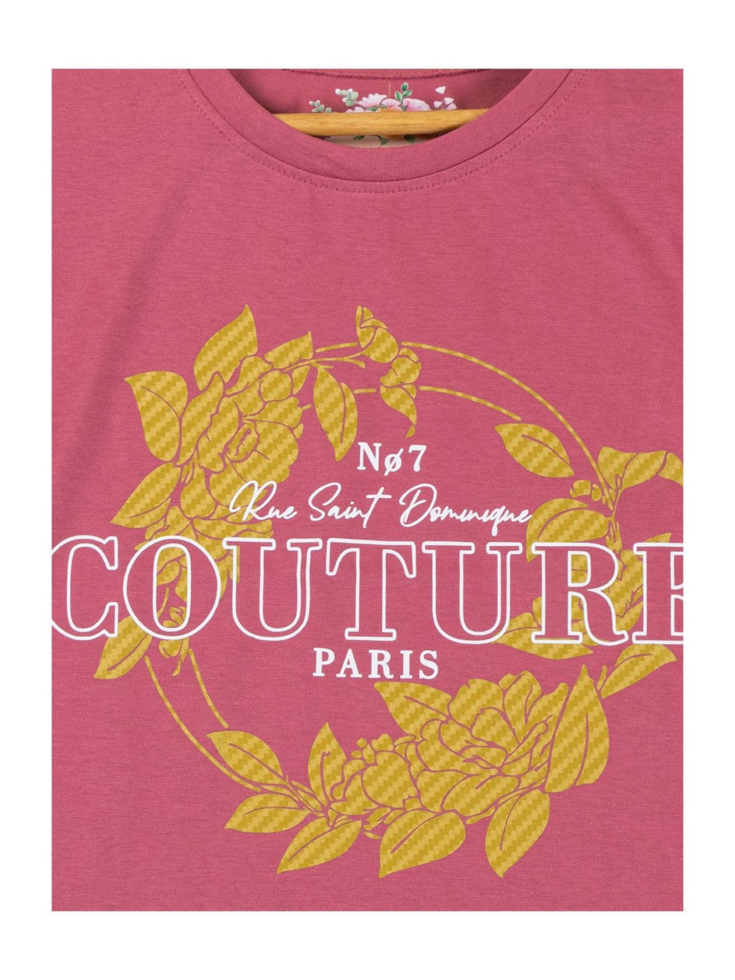 NINS MODA Kids Dusty Pink Printed Top