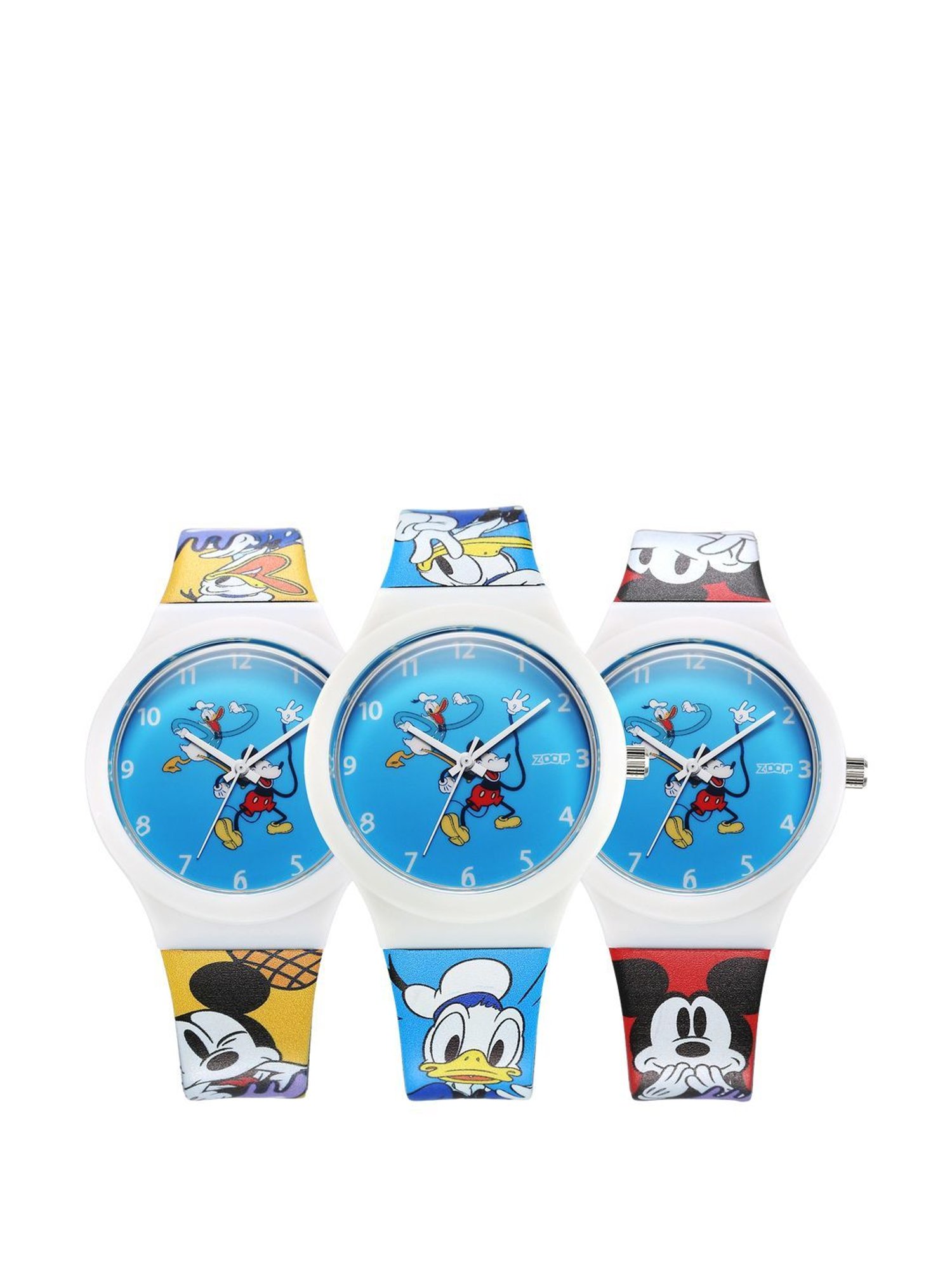 Zoop 16018PP05 Disney Kids Analog Watch with 3 Straps