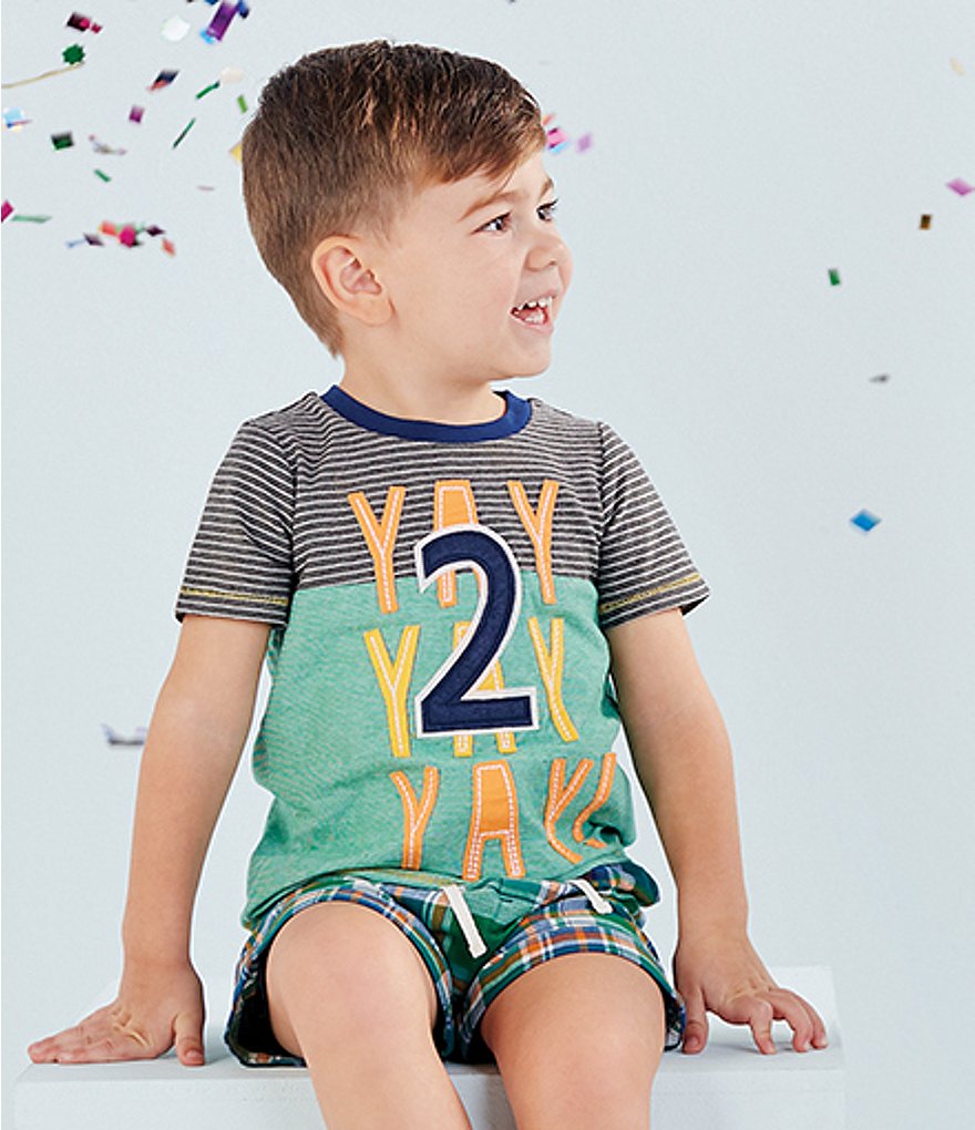 Mud Pie Little Boys 2T Short-Sleeve 2nd Birthday Yay Tee