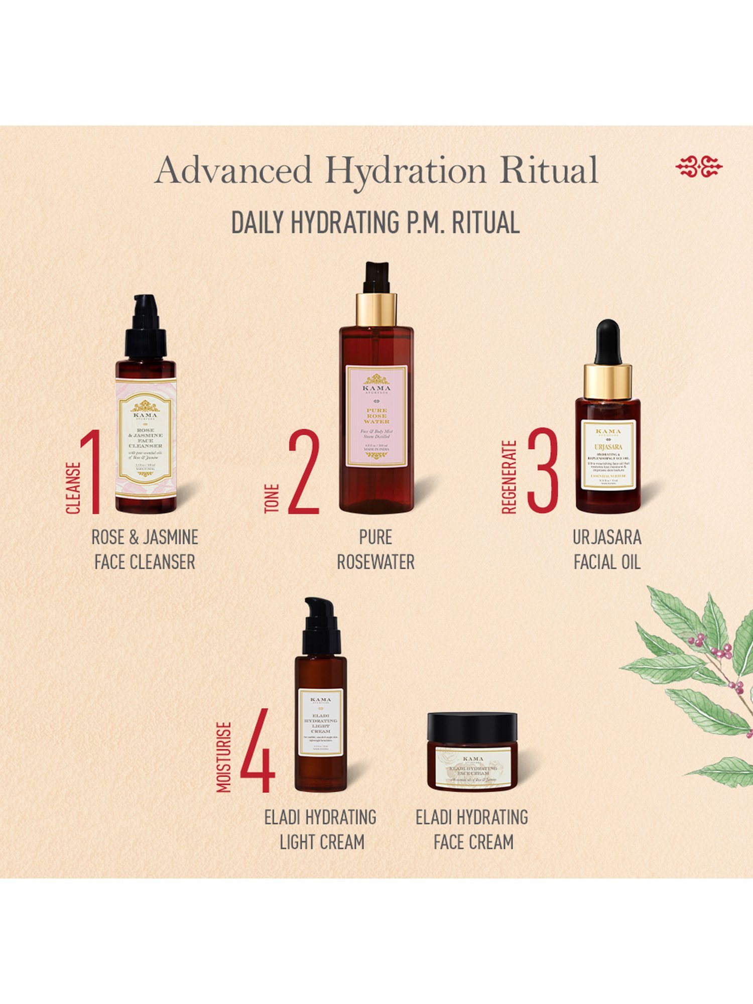 Kama Ayurveda Urjasara Hydrating & Replenishinng Face Oil 15 ml