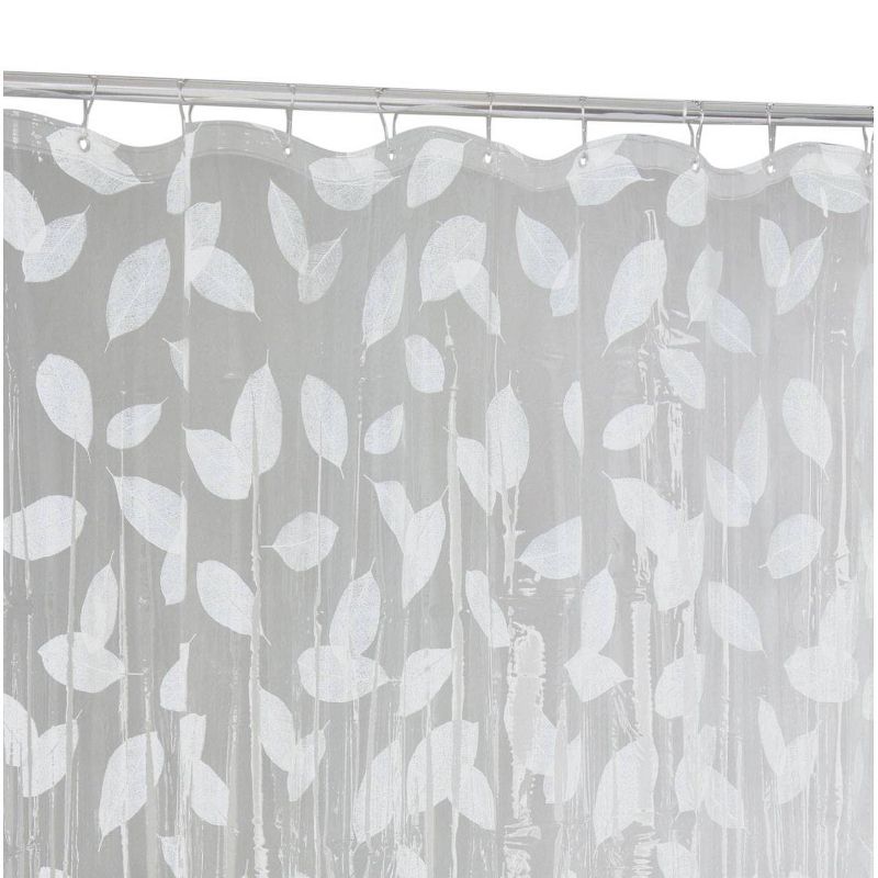 Harvest Leaf Shower Curtain White/Clear - Moda at Home