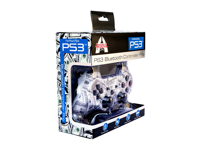 Arsenal PS3 Bluetooth Controller Pro - White