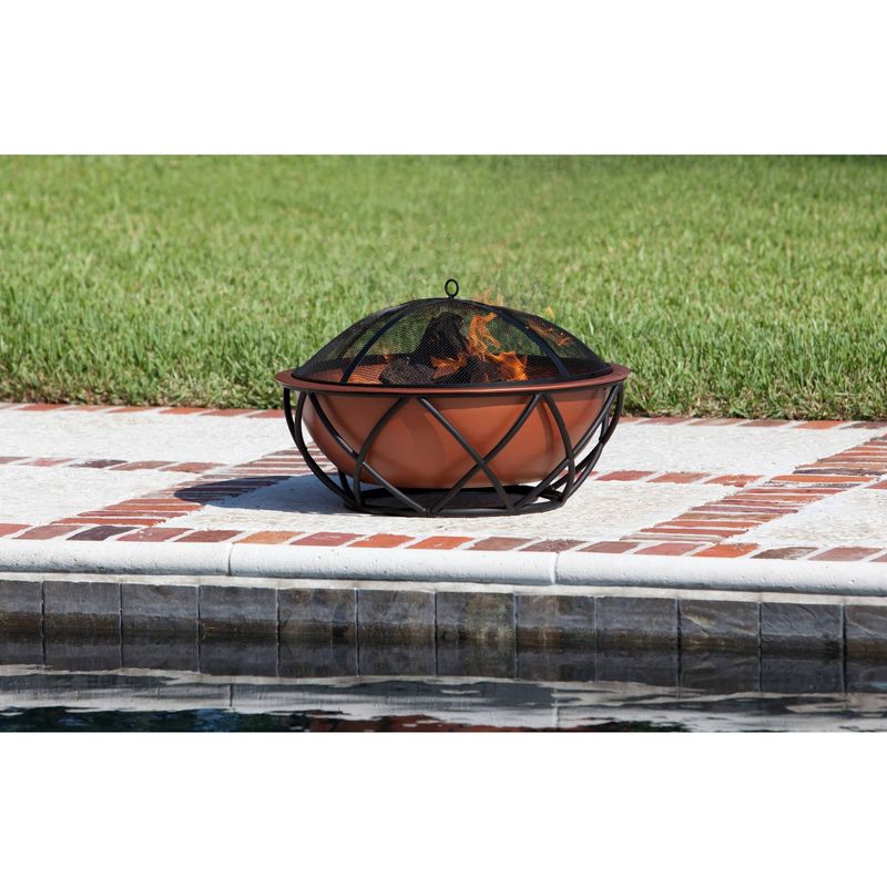 Barzelonia Round Copy Look Fire Pit - Fire Sense