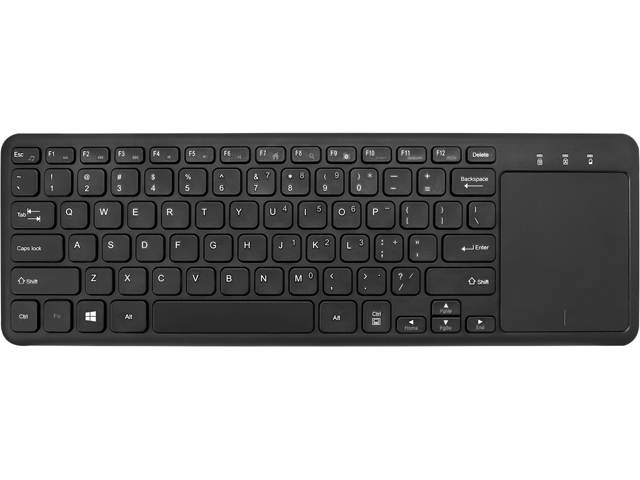 ADESSO SlimTouch 4050 - Wireless Keyboard with Built-in Touchpad WKB-4050UB Wireless 2.4 GHz RF Keyboard