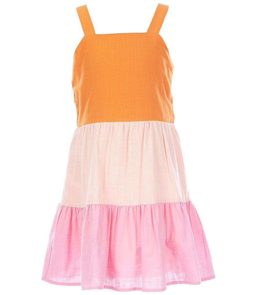 Guess Big Girls 7-16 Striped Overall Dress