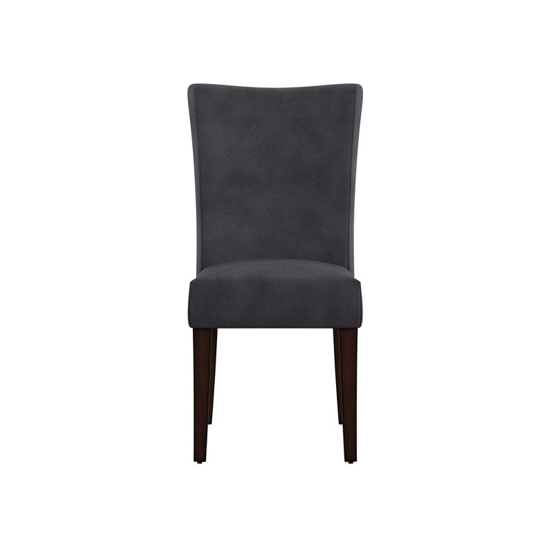 Set of 2 Quinby Parson Dining Chair Wood Charcoal - Inspire Q
