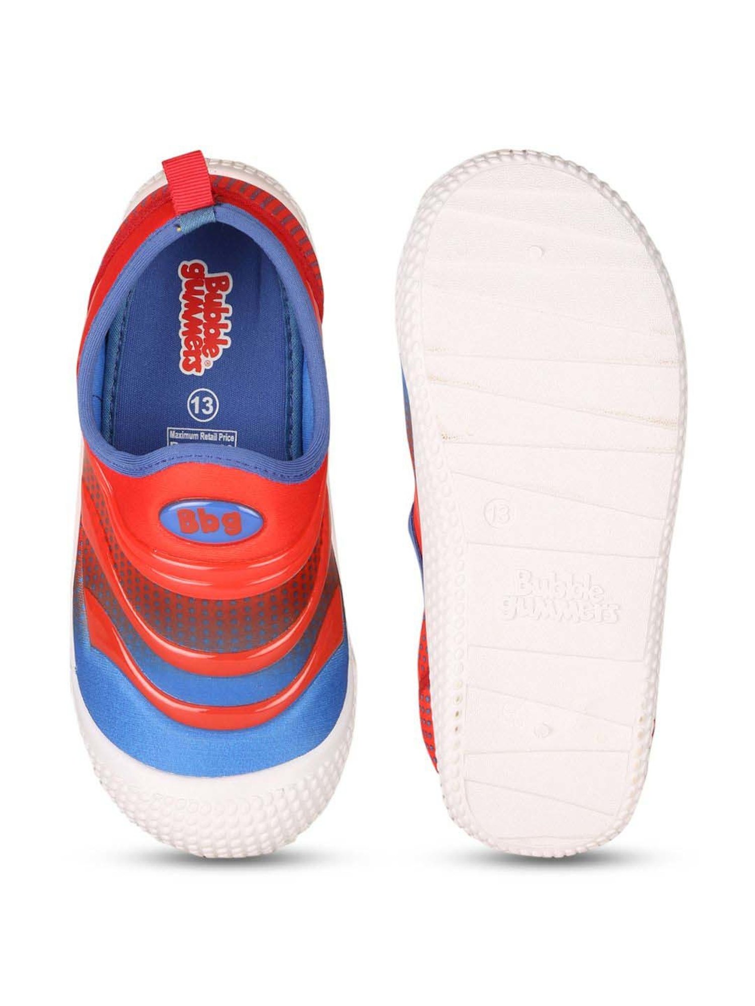 Bubblegummers by Bata Kids Red & Blue Casual Slip-Ons