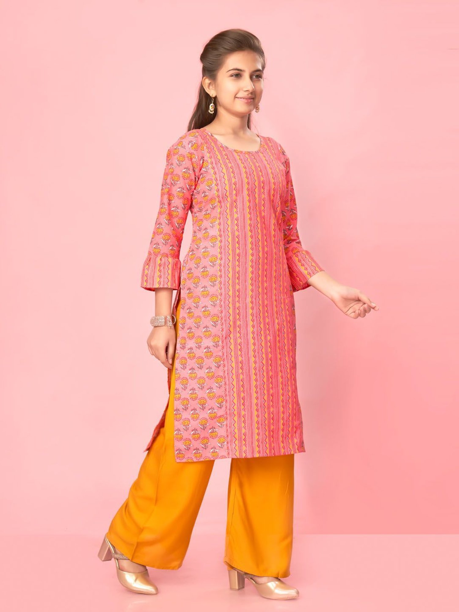 Aarika Kids Coral Printed Kurti