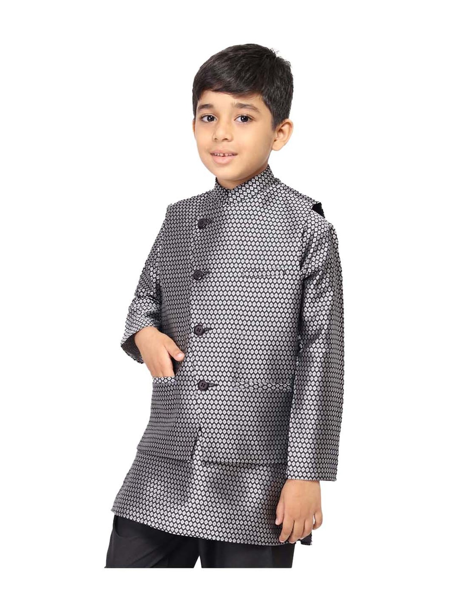 Crimsoune Club Kids Mint Solid Full Sleeves Blazer
