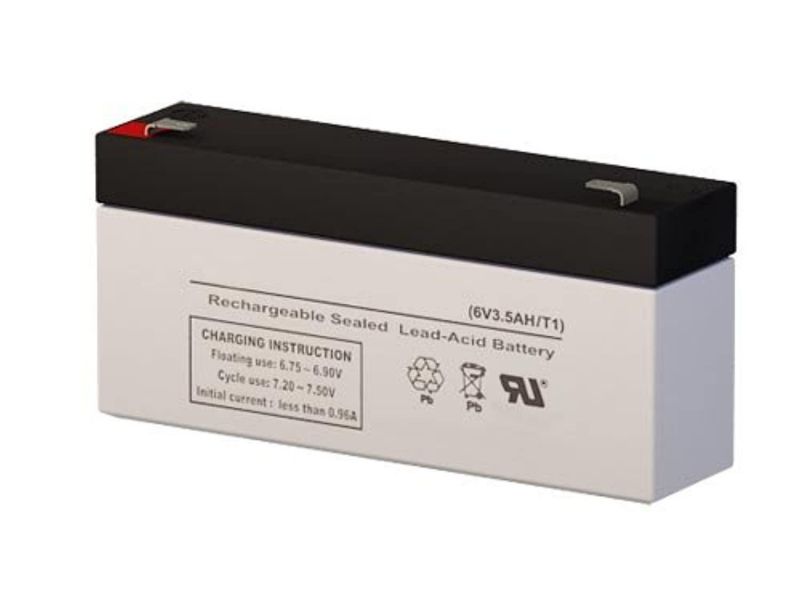 hzs06-3.2 6 volt 3.5 amph sla replacement battery with f1 terminal