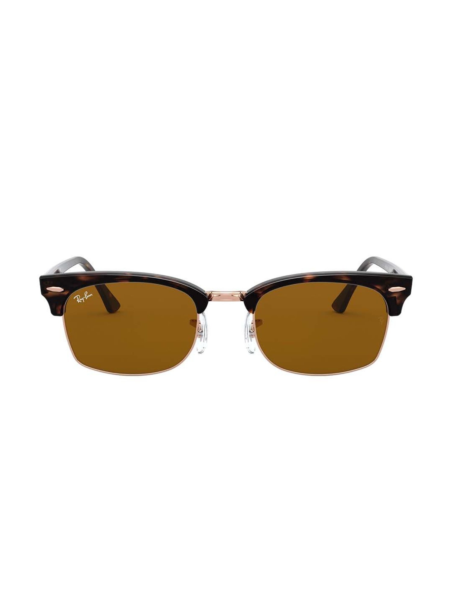 Ray-Ban Unisex UV Protected Brown Lens Rectangle Sunglasses - 0RB391613093352