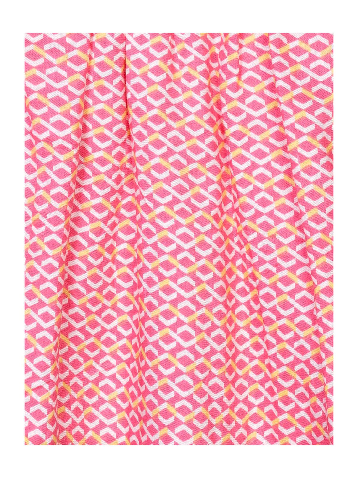 Budding Bees Kids Pink Printed Skirt