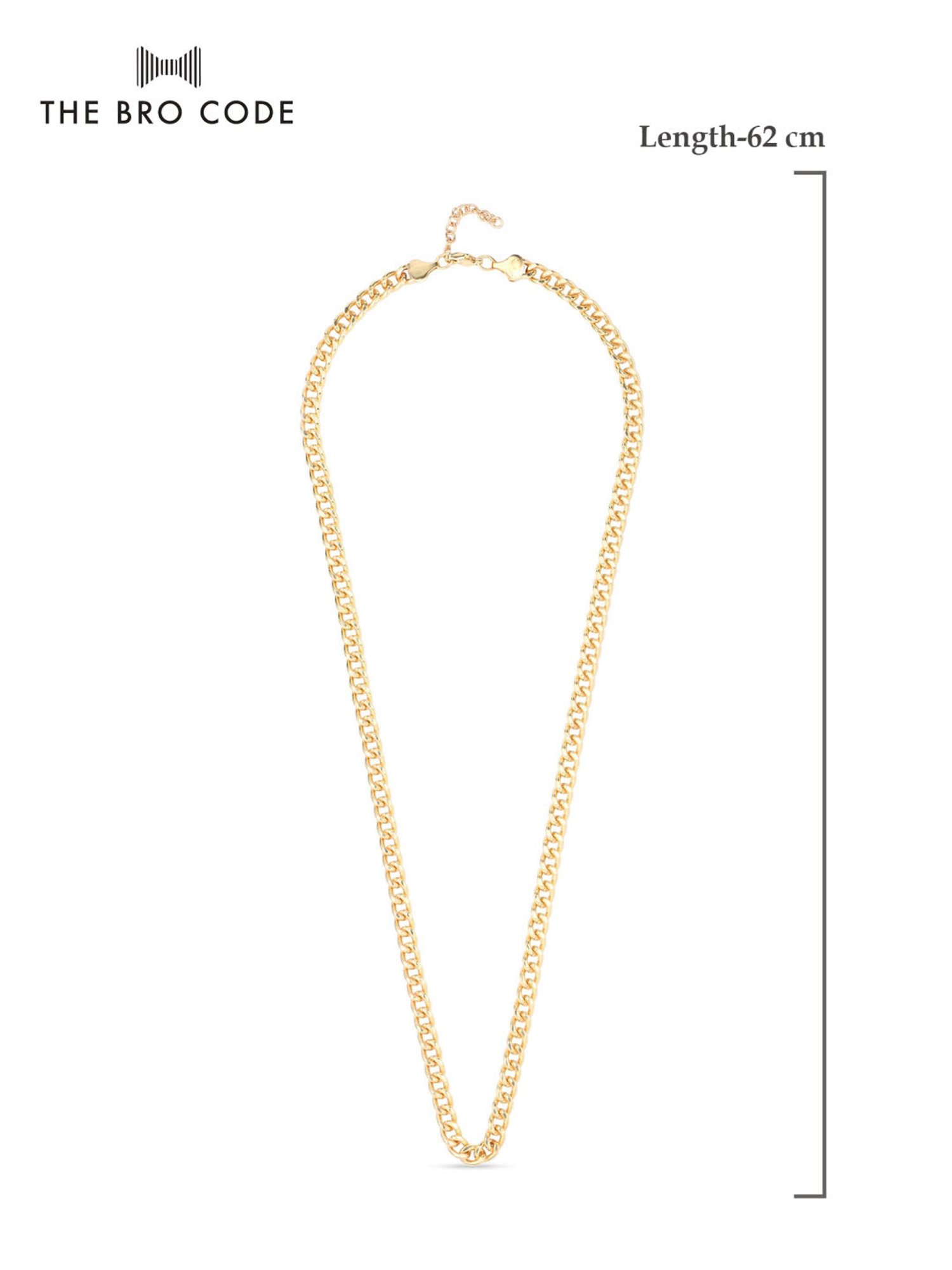 The Bro Code Gold-Plated Linked Necklace for Men