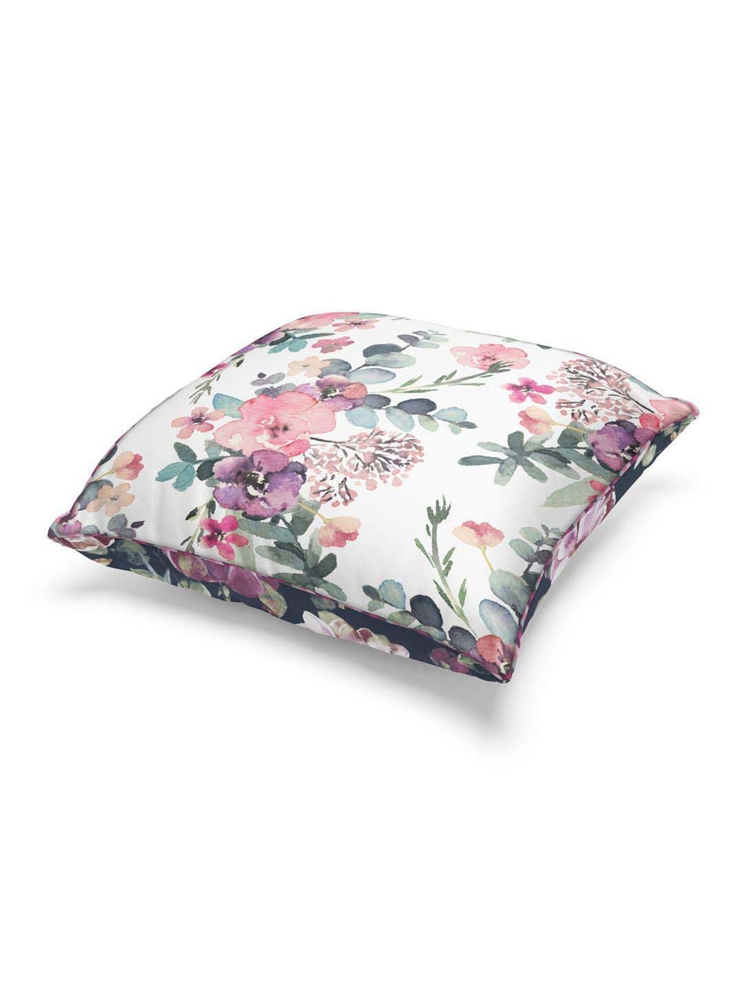 Bianca Suzane Wine & Plum Micro Fiber Reversible Printed Cushion Covers - Set of 3