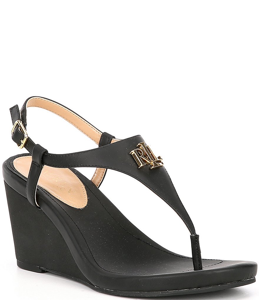 Lauren Ralph Lauren Jeannie Logo Wedges