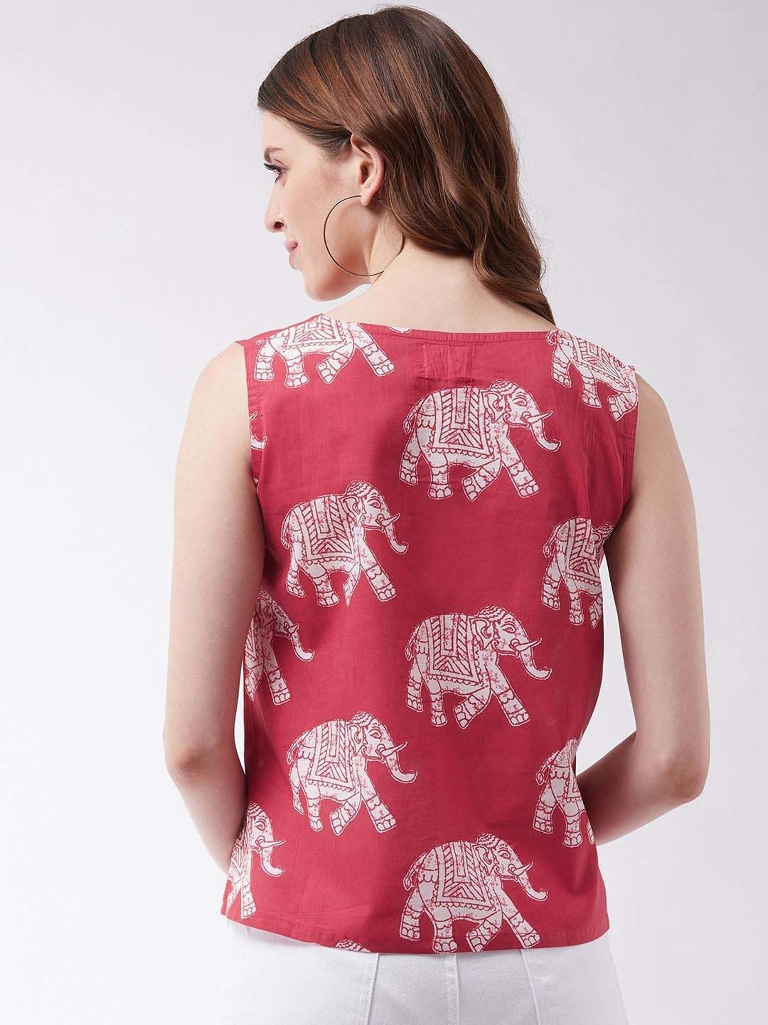 Inweave Pink Printed Top