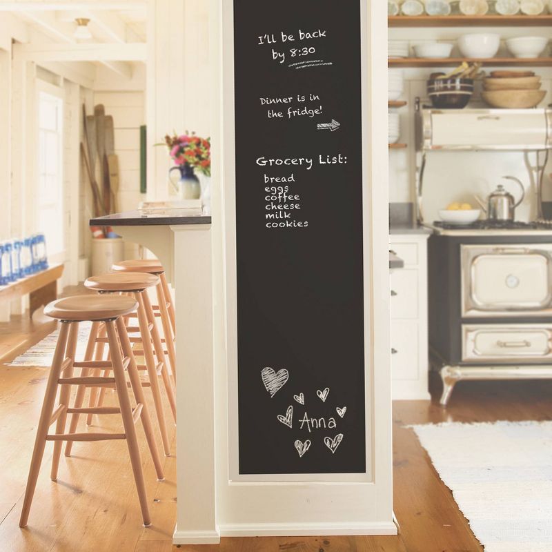 NuWallpaper Vintage Chalkboard Peel & Stick Wallpaper Black