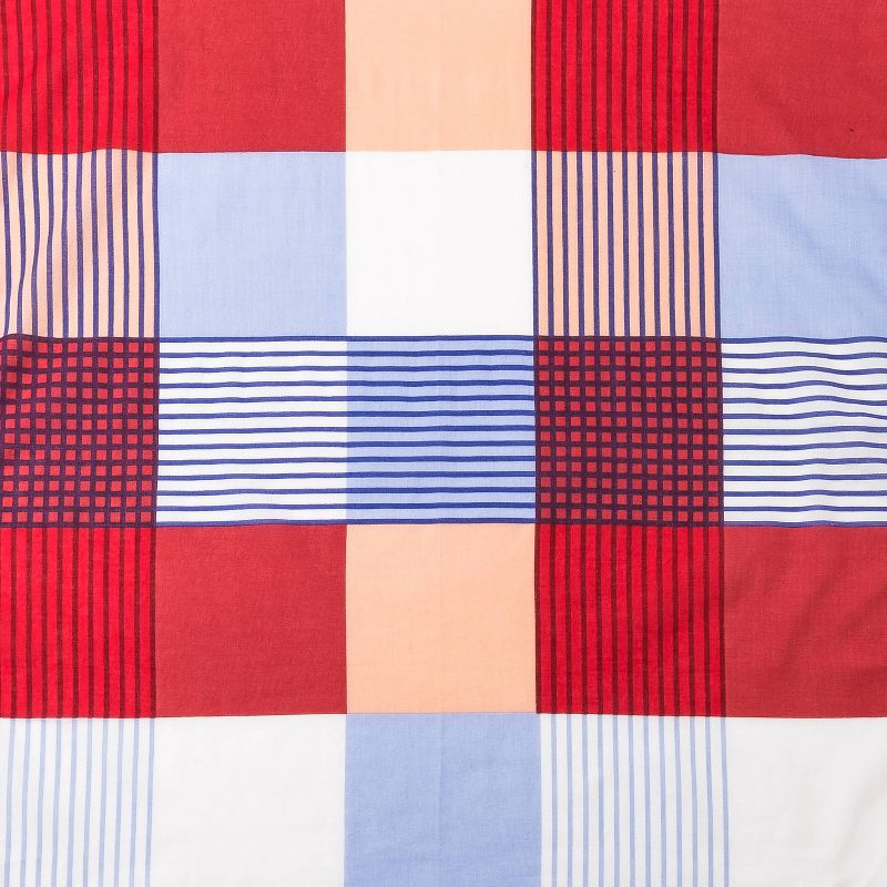 Adult Plaid Bandana - Red/White/Blue