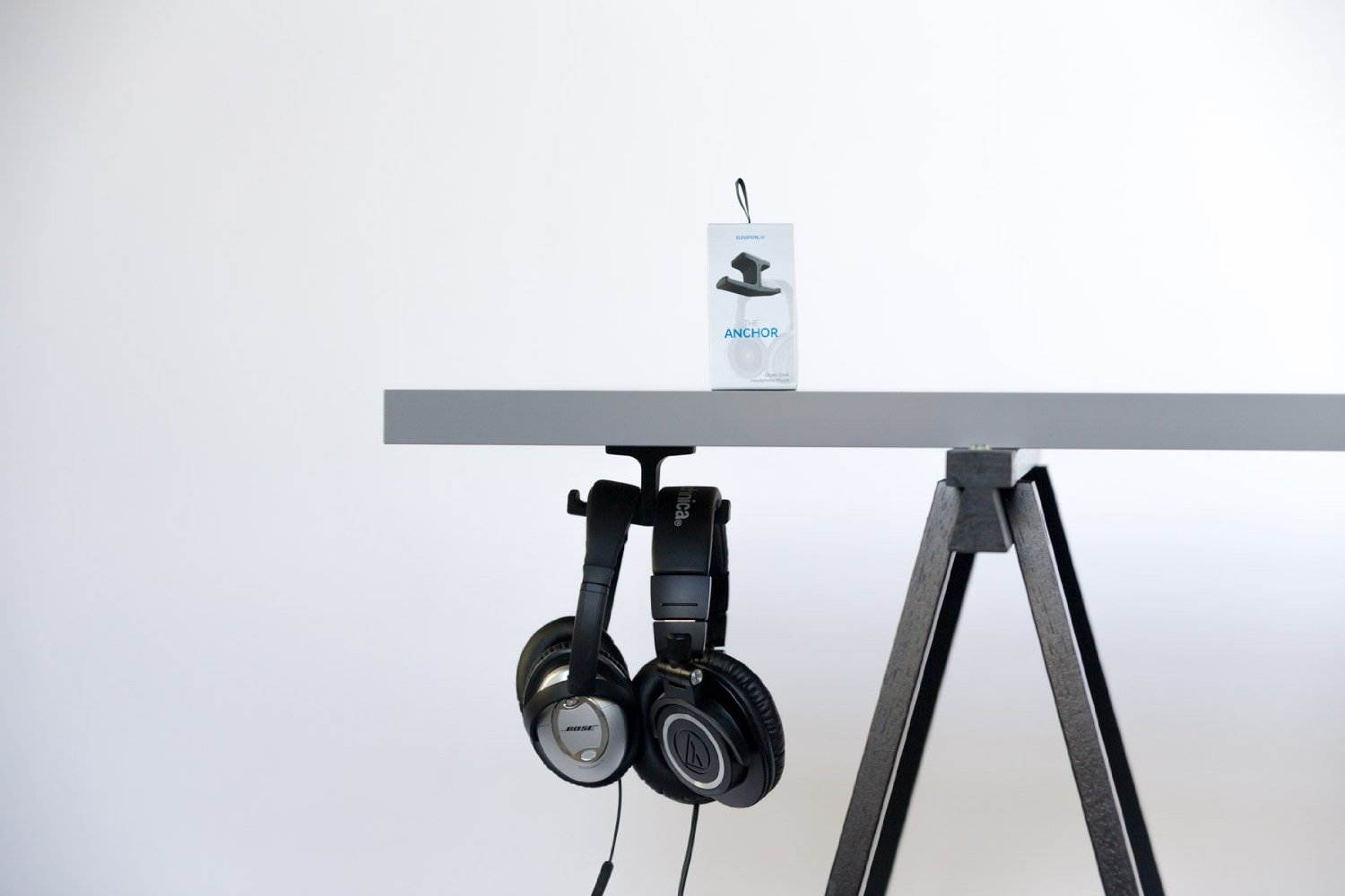 The Anchor - THE ORIGINAL Under-Desk Headphone Stand Mount