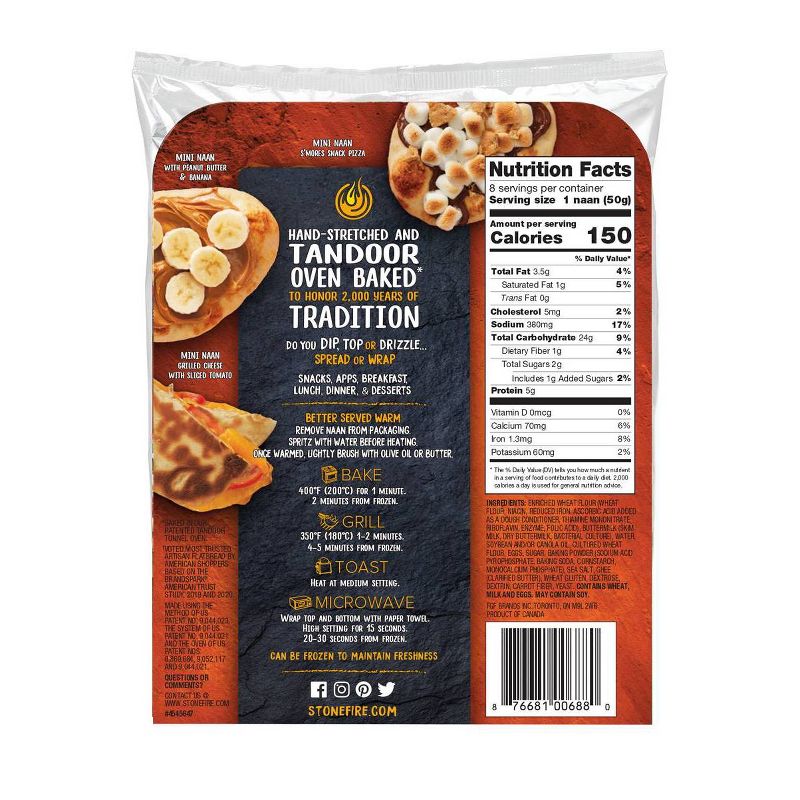 Stonefire Original Mini Naan - 8ct