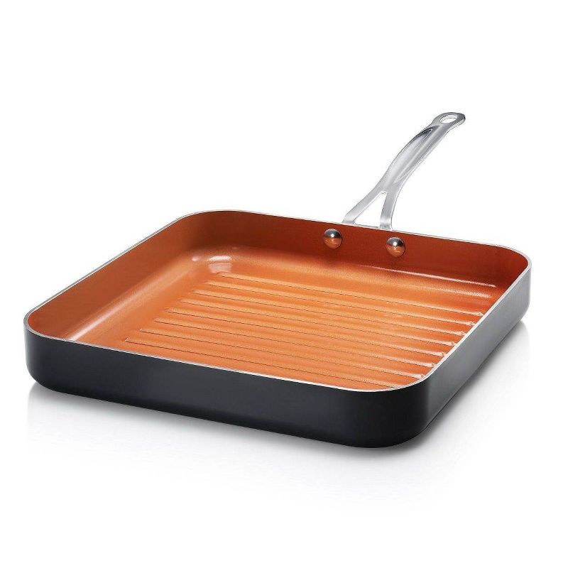 Gotham Steel Ti-cerama 10.5" Square Grill Pan