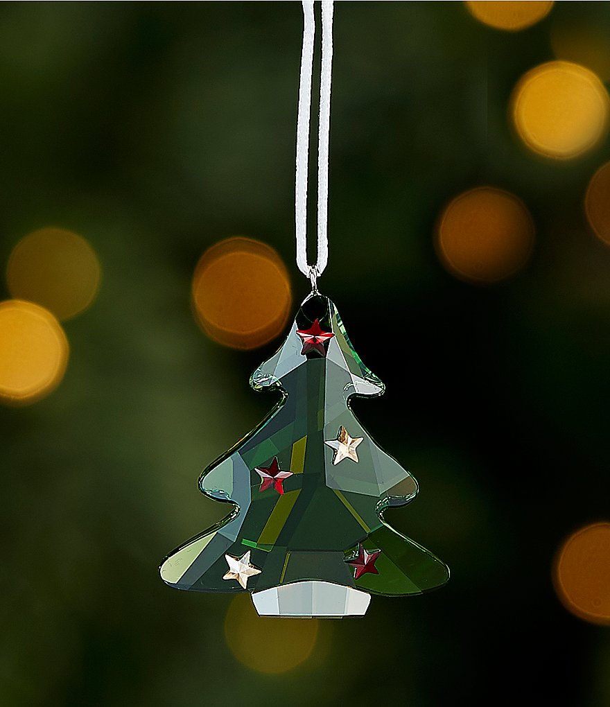 Swarovski Crystal Green Christmas Tree Ornament