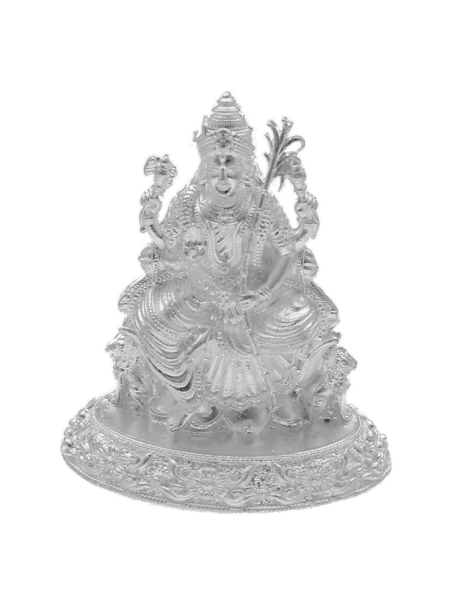 Sri Jagdamba Pearls 0.8 Silver Kamkshi Devi Divine Idol - 11 gm