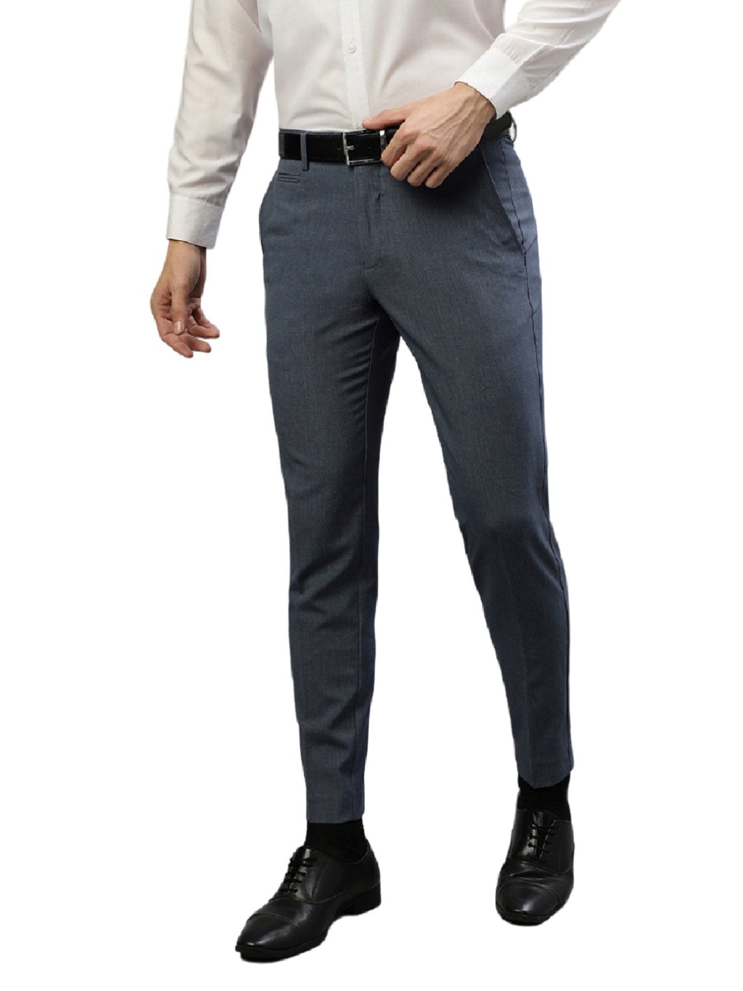 Lindbergh Blue Slim Fit Trousers