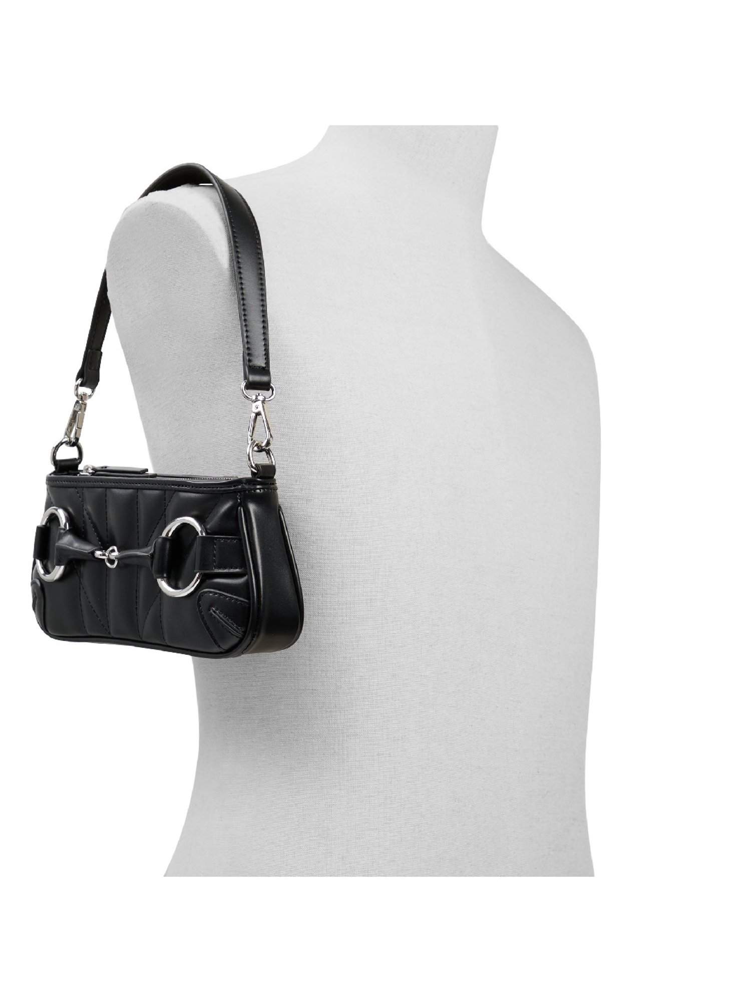 Call It Spring Black Solid Small Shoulder Handbag