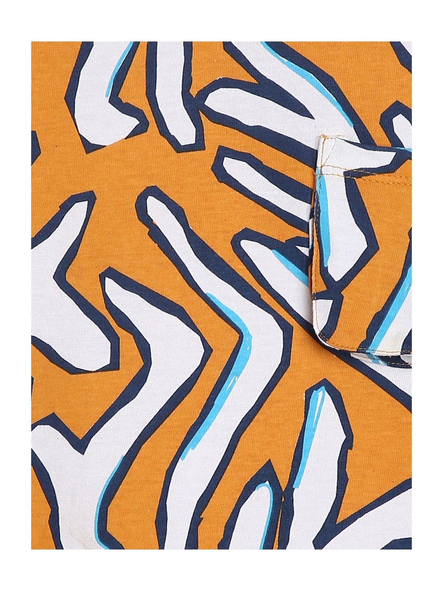 MINIKLUB Kids White & Brown Printed T-Shirt