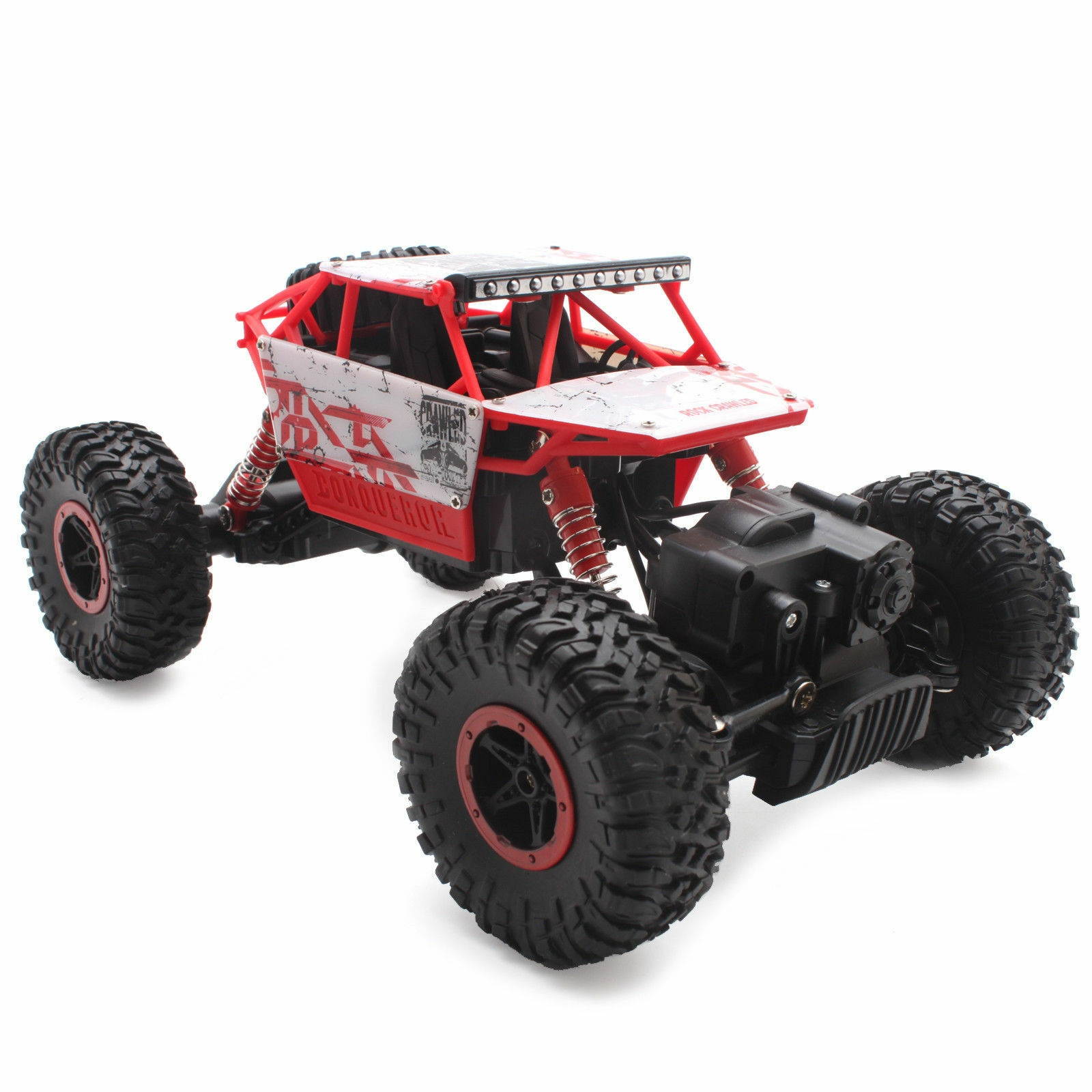 4WD Off-Road RC  Truck 1/18 Crawler Vehicle 2.4Ghz Remote Control Car Red
