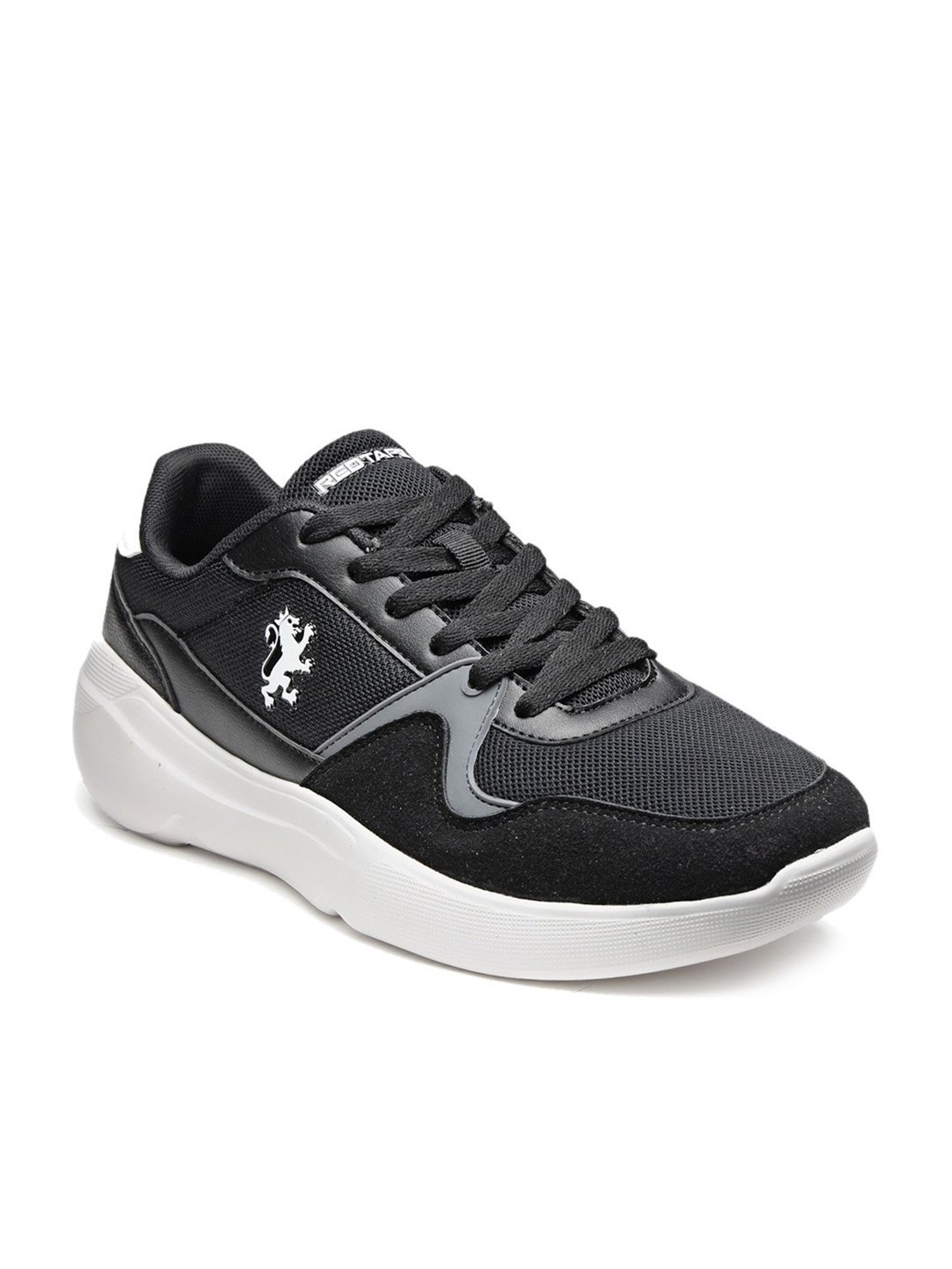 Red Tape Men's Black Casual Sneakers