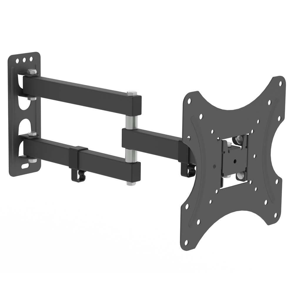 LEADZM 26-55" Adjustable Wall Mount Bracket Rotatable TV Stand TMX200 with Spirit Level