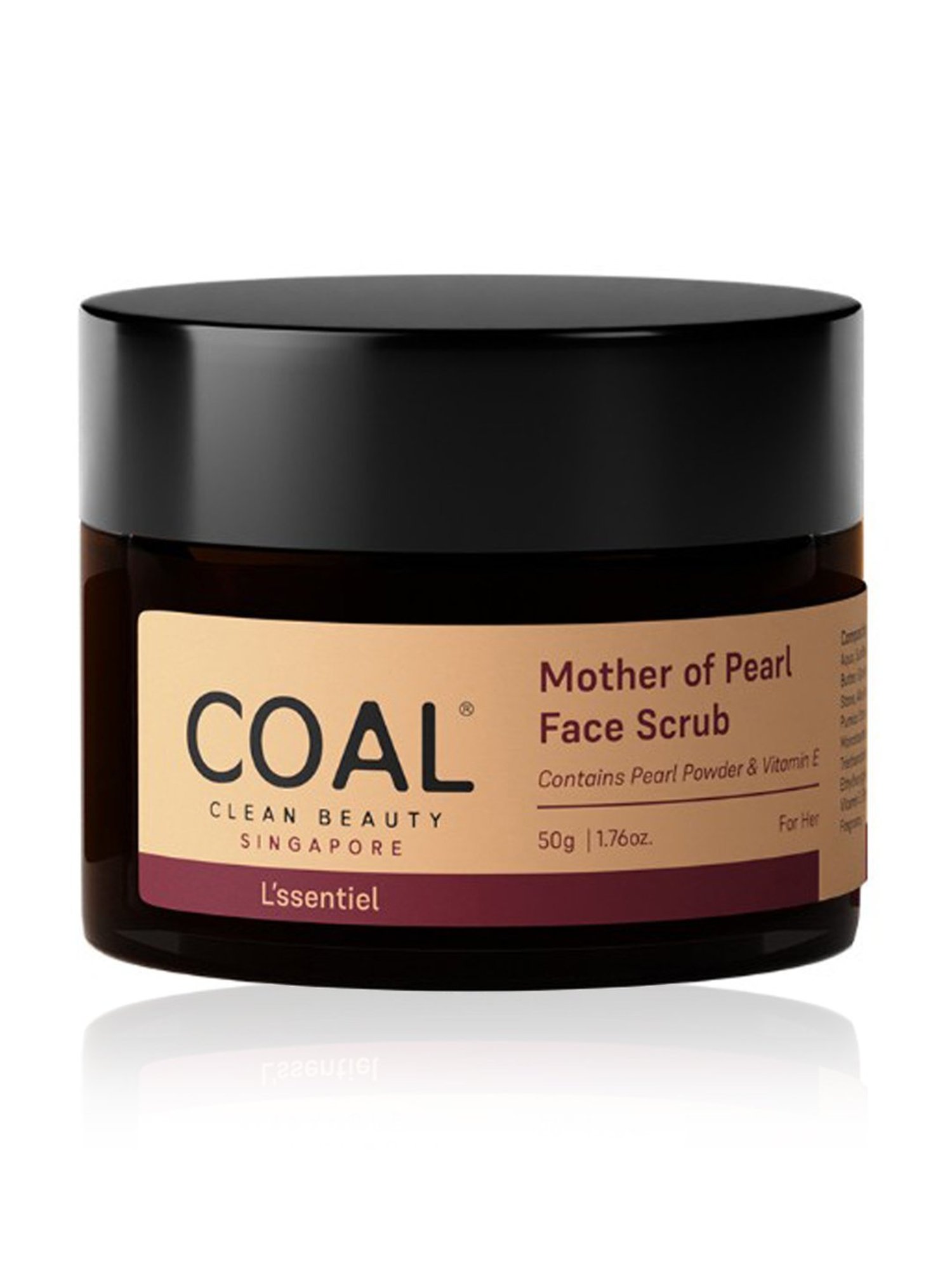 COAL Clean Beauty Mother of Pearl Face Scrub for Women - 50 gm