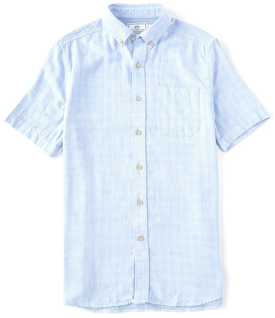 Visconti Geo Floral Print Short-Sleeve Woven Shirt